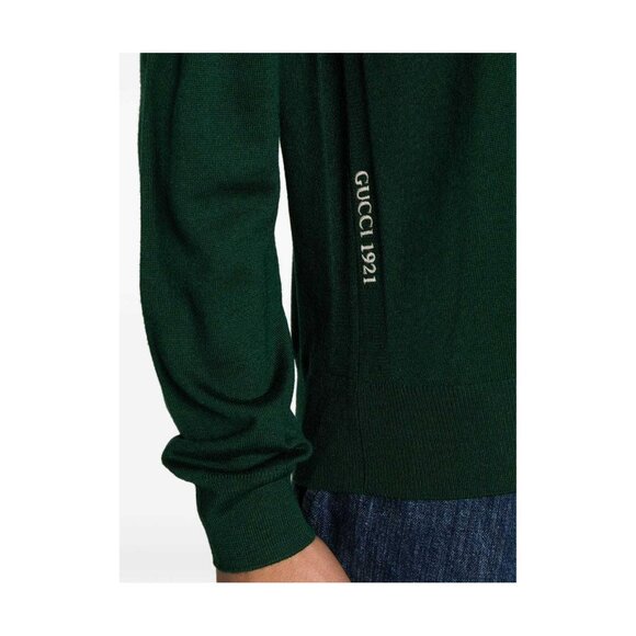 ニット・セーター Gucci Maglione con logo ricamato sul fianco Gucci Maglione Con Logo Ricamato Sul Fianco for Men Label Size M